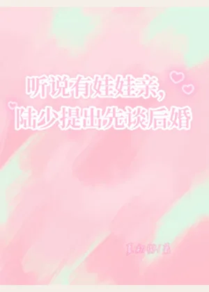 听说有娃娃亲，陆少提出先谈后婚小说封面