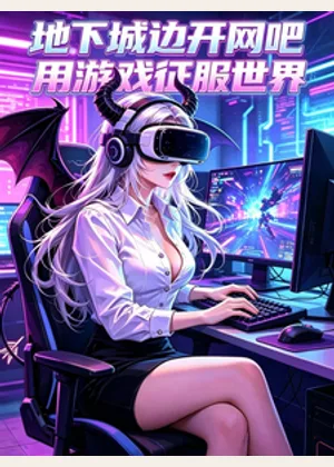 地下城边开网吧，用游戏征服世界小说封面